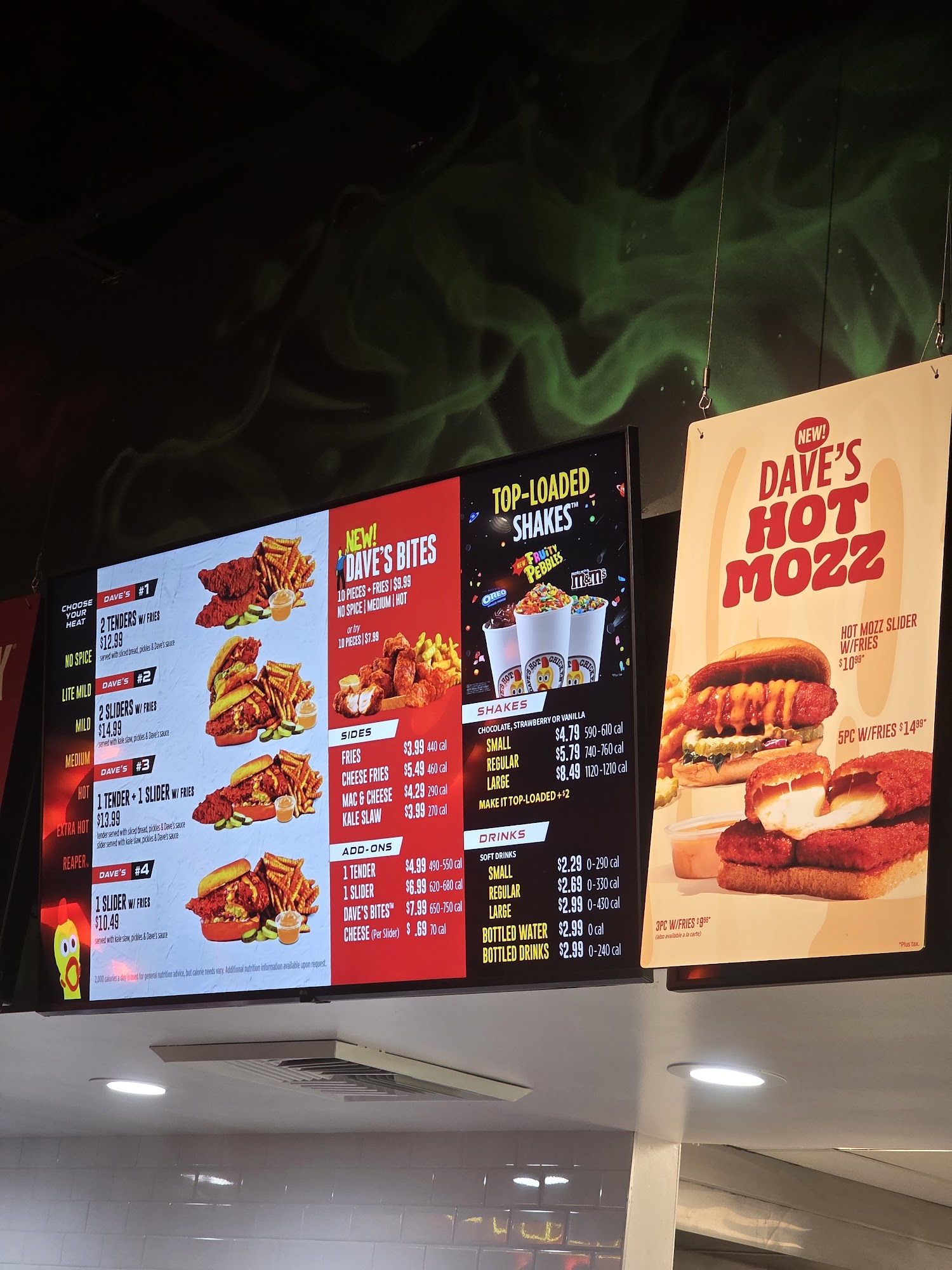 Dave's Hot Chicken Menu