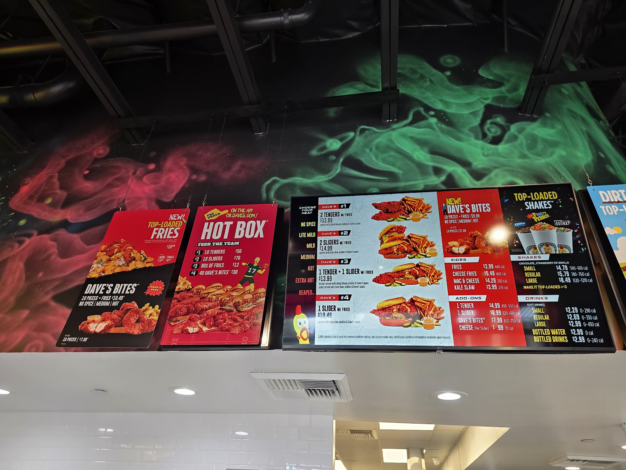 Dave's Hot Chicken Menu