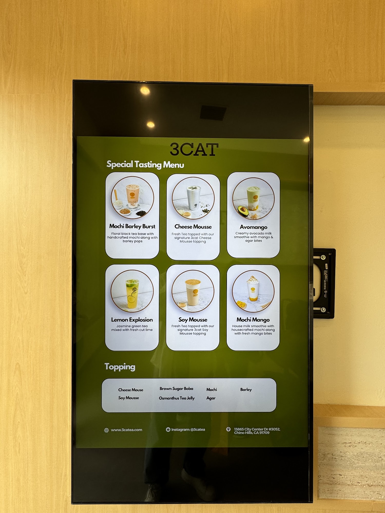 3CAT Handcrafted Beverage Menu