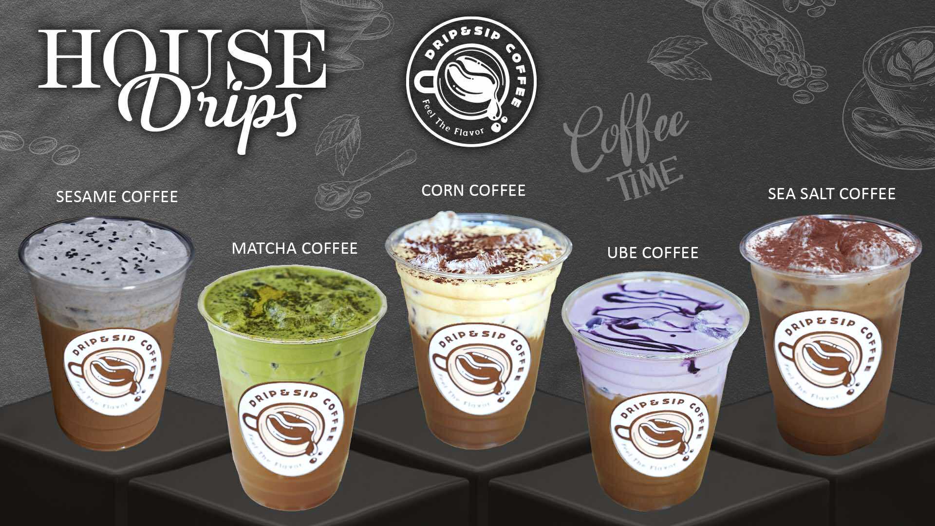 Drip & Sip Coffee Menu