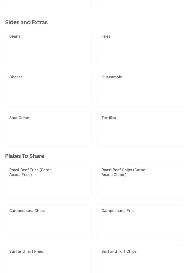 Limon Mexican food Menu