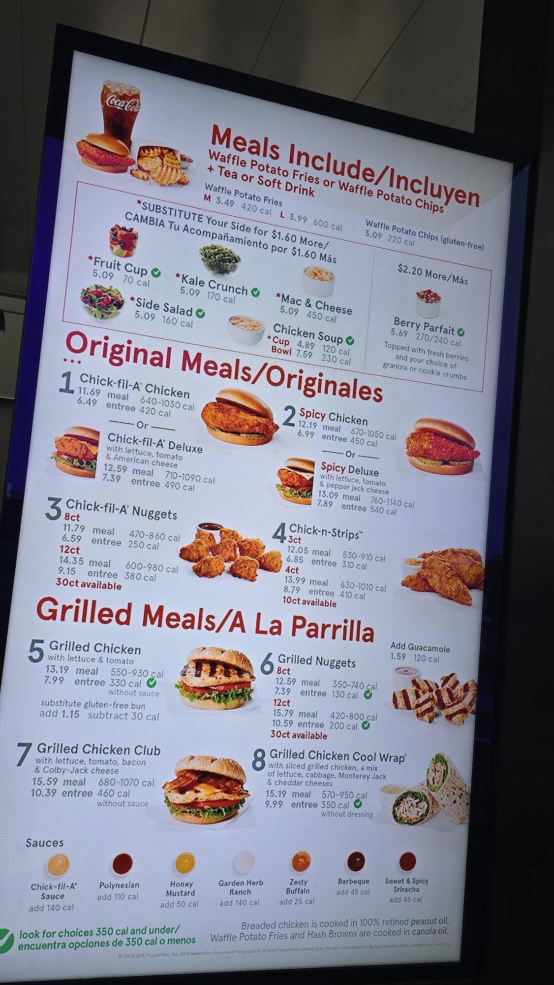 Chick-fil-A Menu