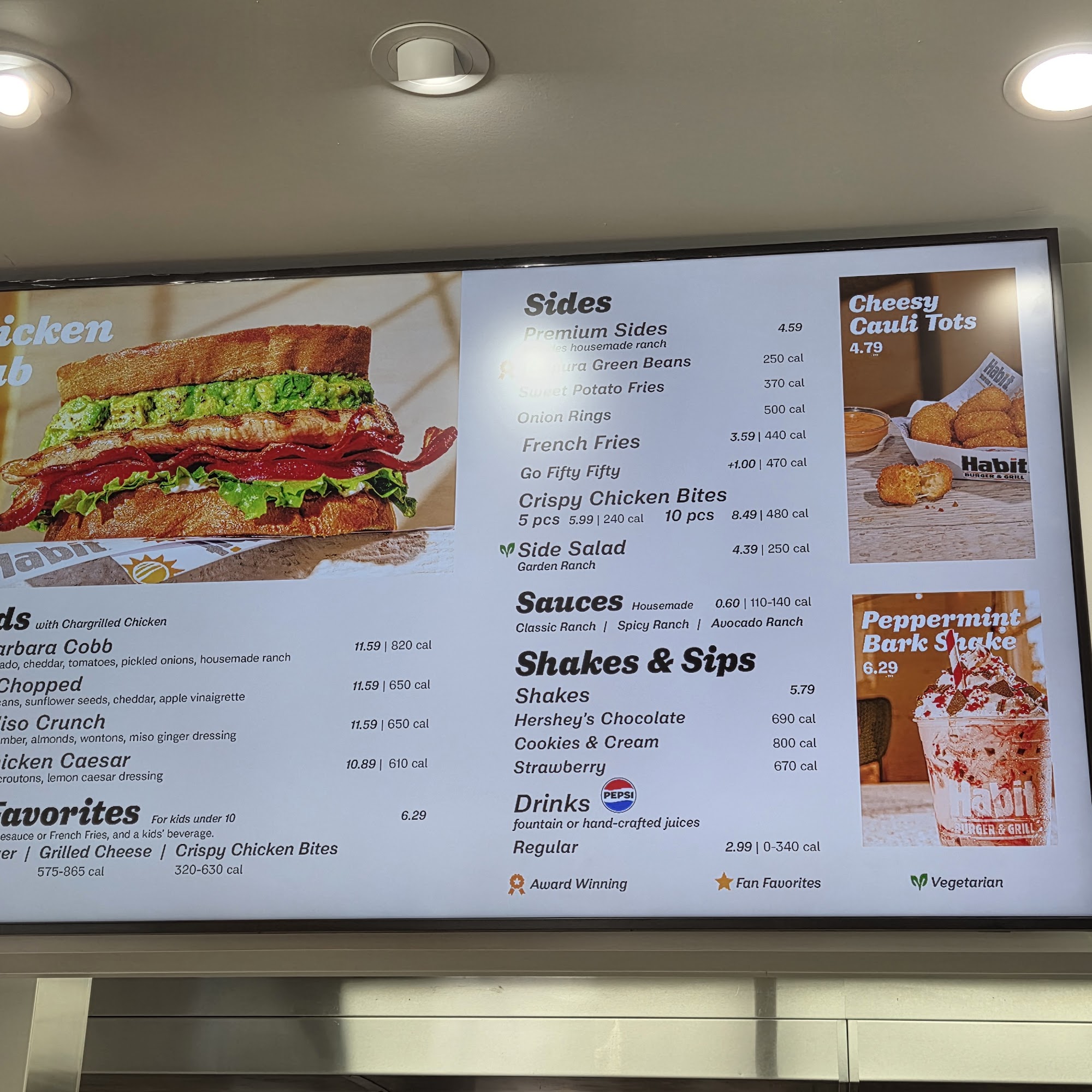 Habit Burger & Grill Menu