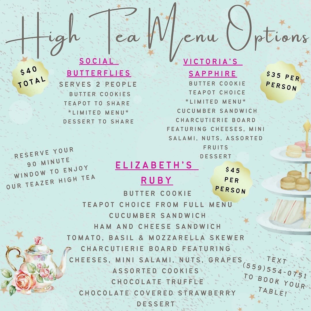 Teazer World Tea Market-- Sierra Vista Menu