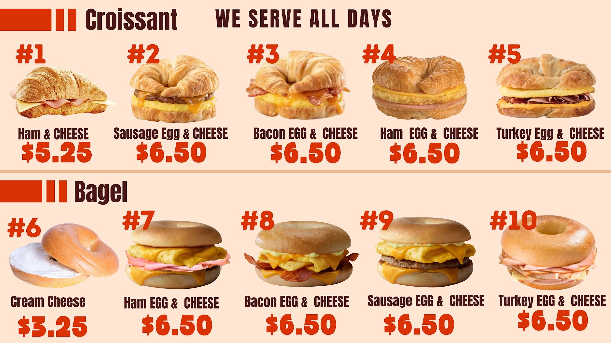Donut fantasy Menu