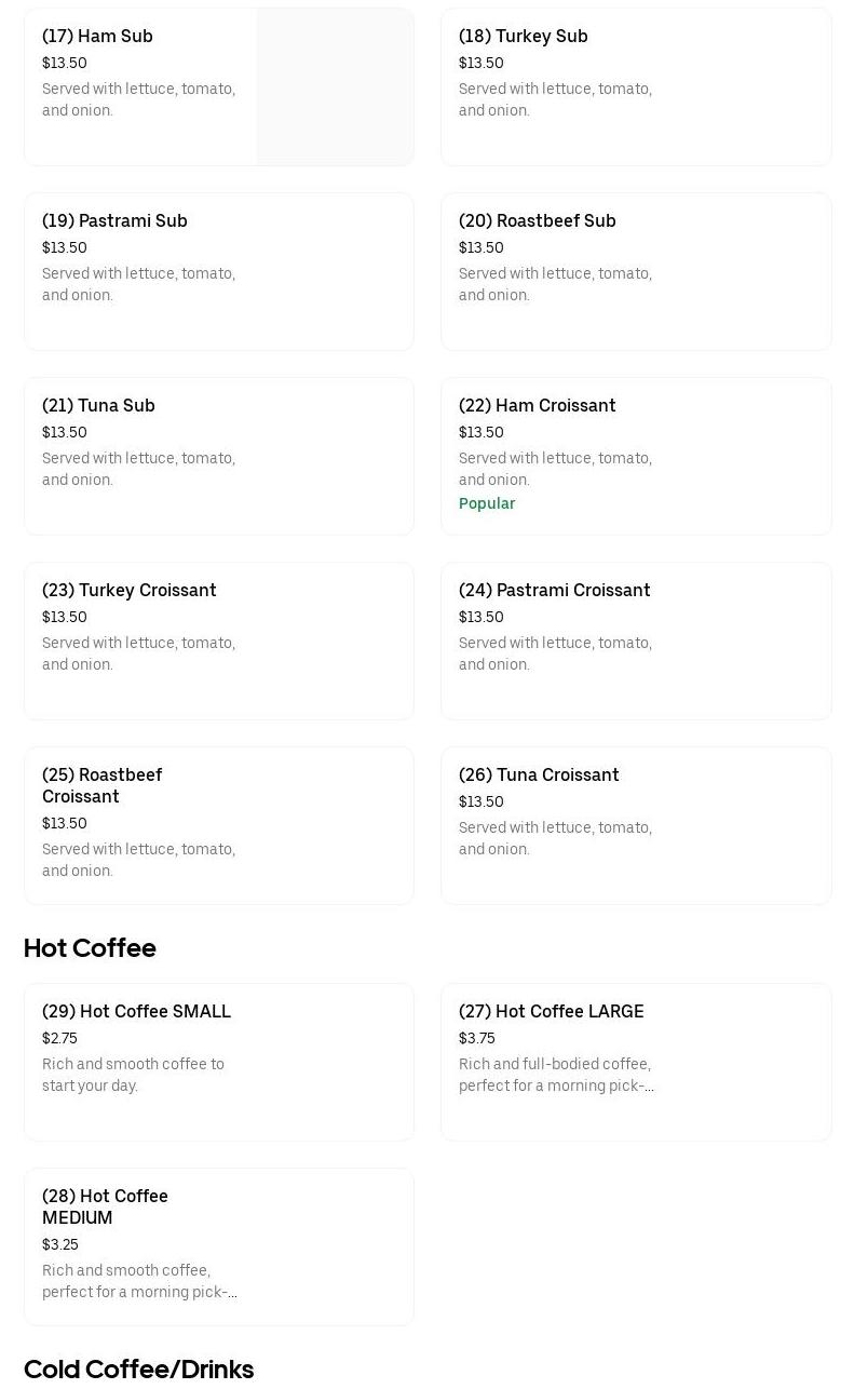 Daily donuts house Menu