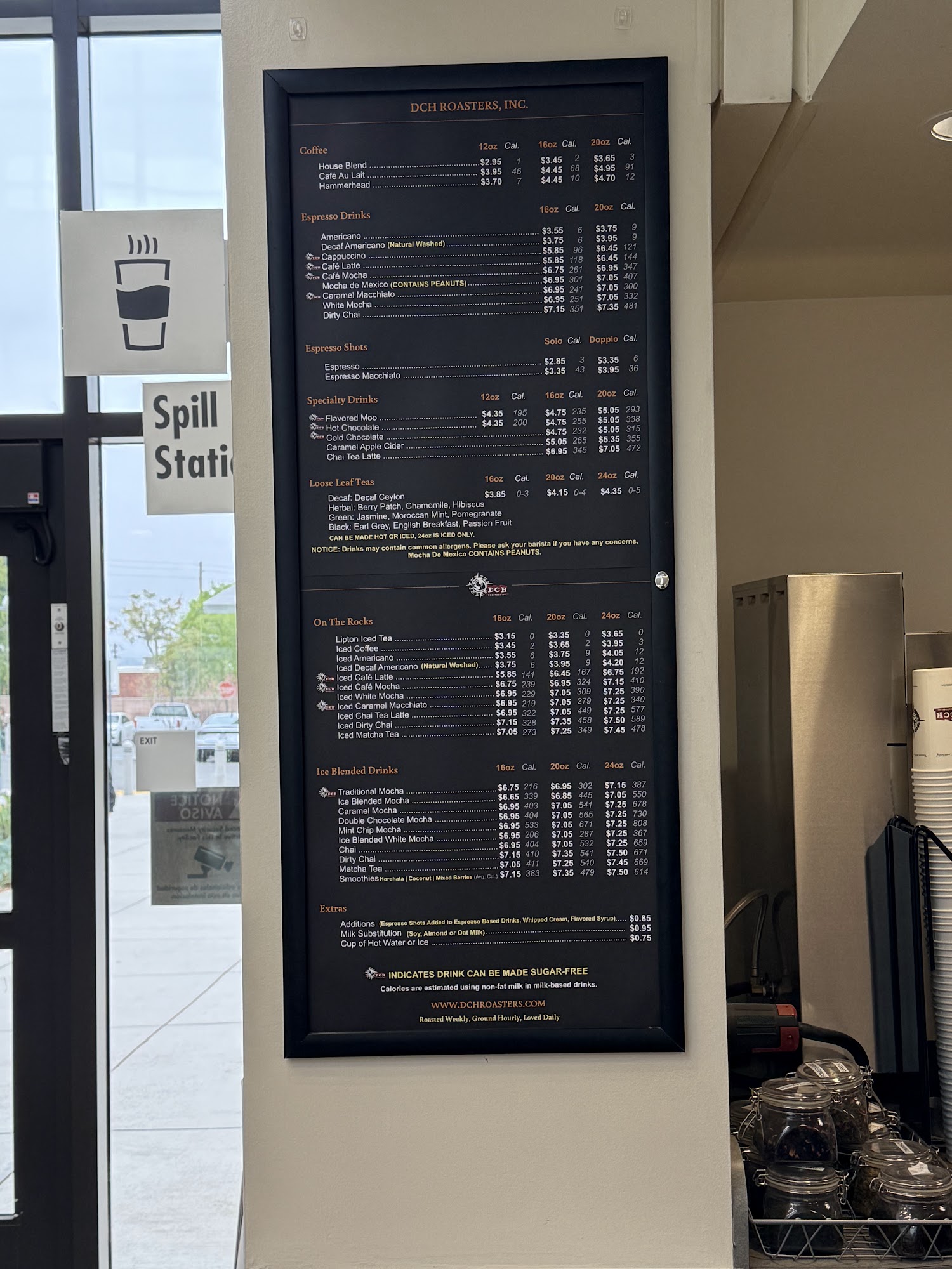 Destination Coffee House - Kaiser Medical Center Menu