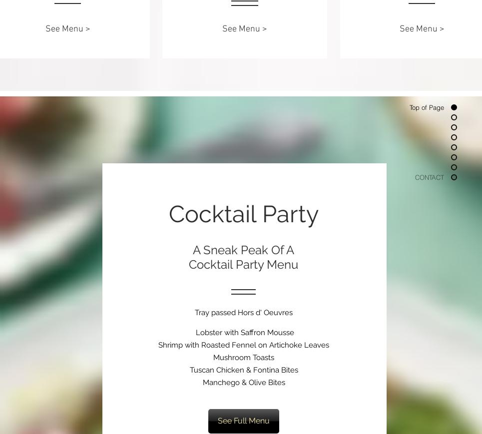 Coronado Catering Menu