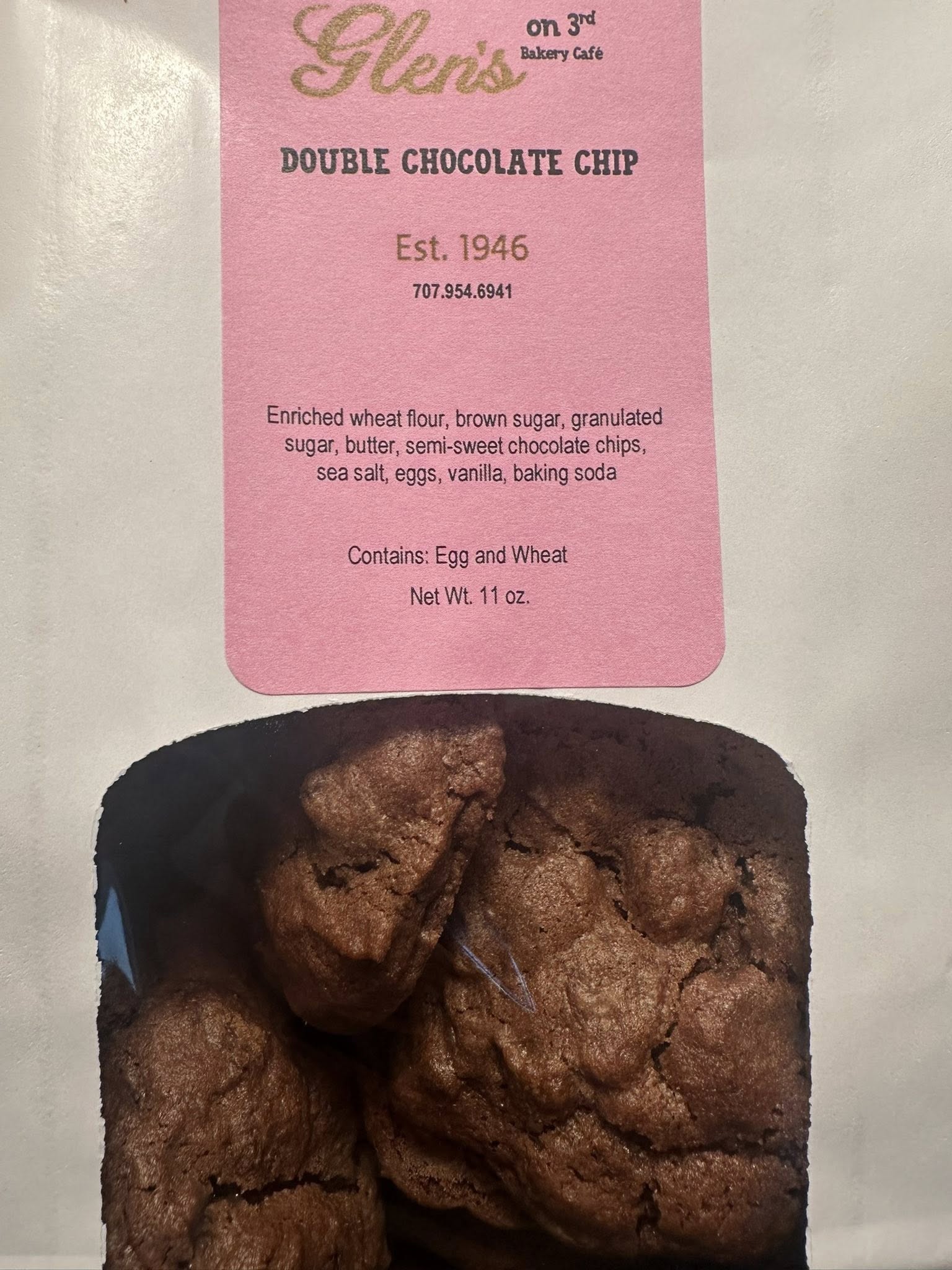 Glen's on 3rd Bakery Cafe Menu