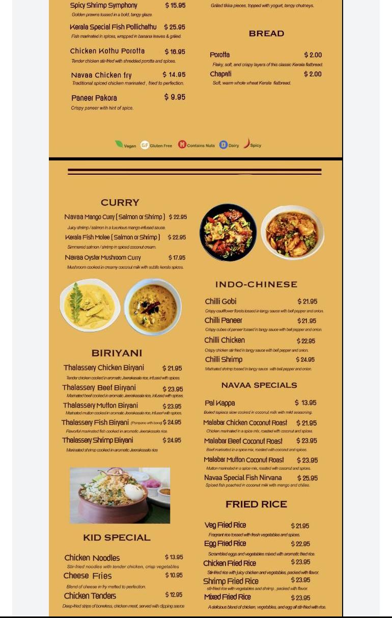 Navaa Indian Bistro 10408 Venice Blvd., Culver City