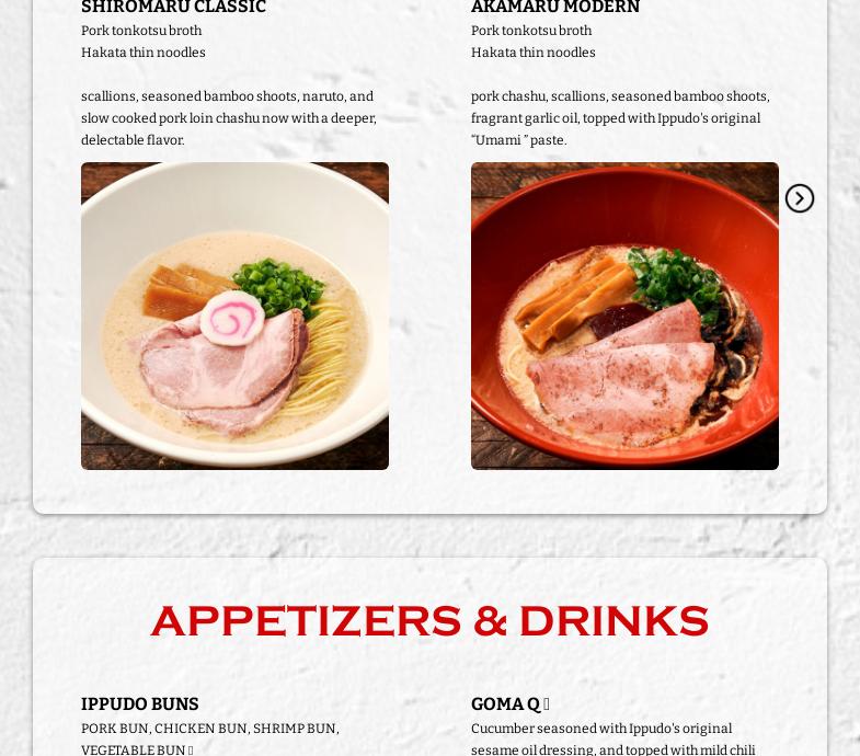 IPPUDO Culver City Menu