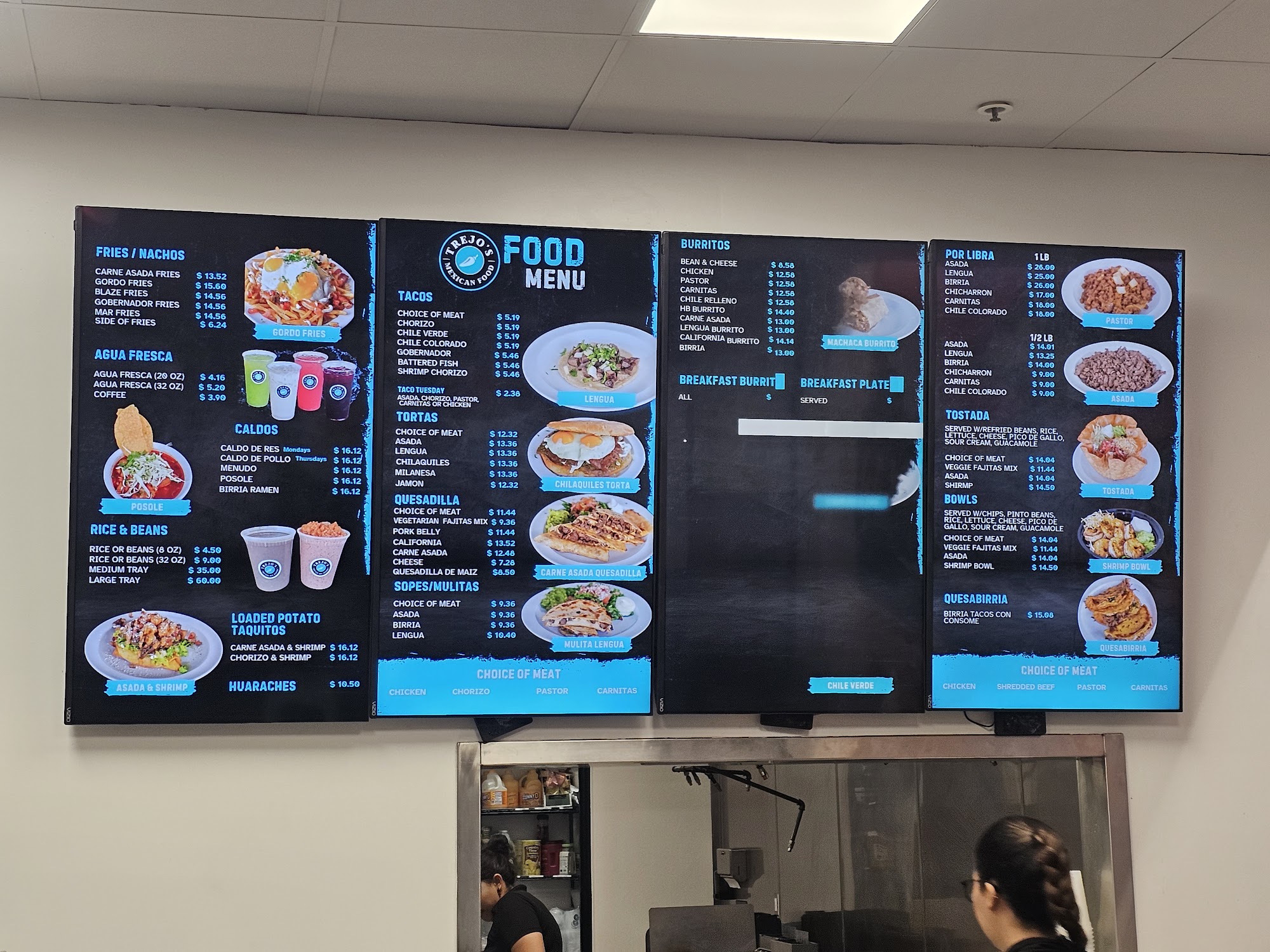 Trejo’s Mexican Food Menu