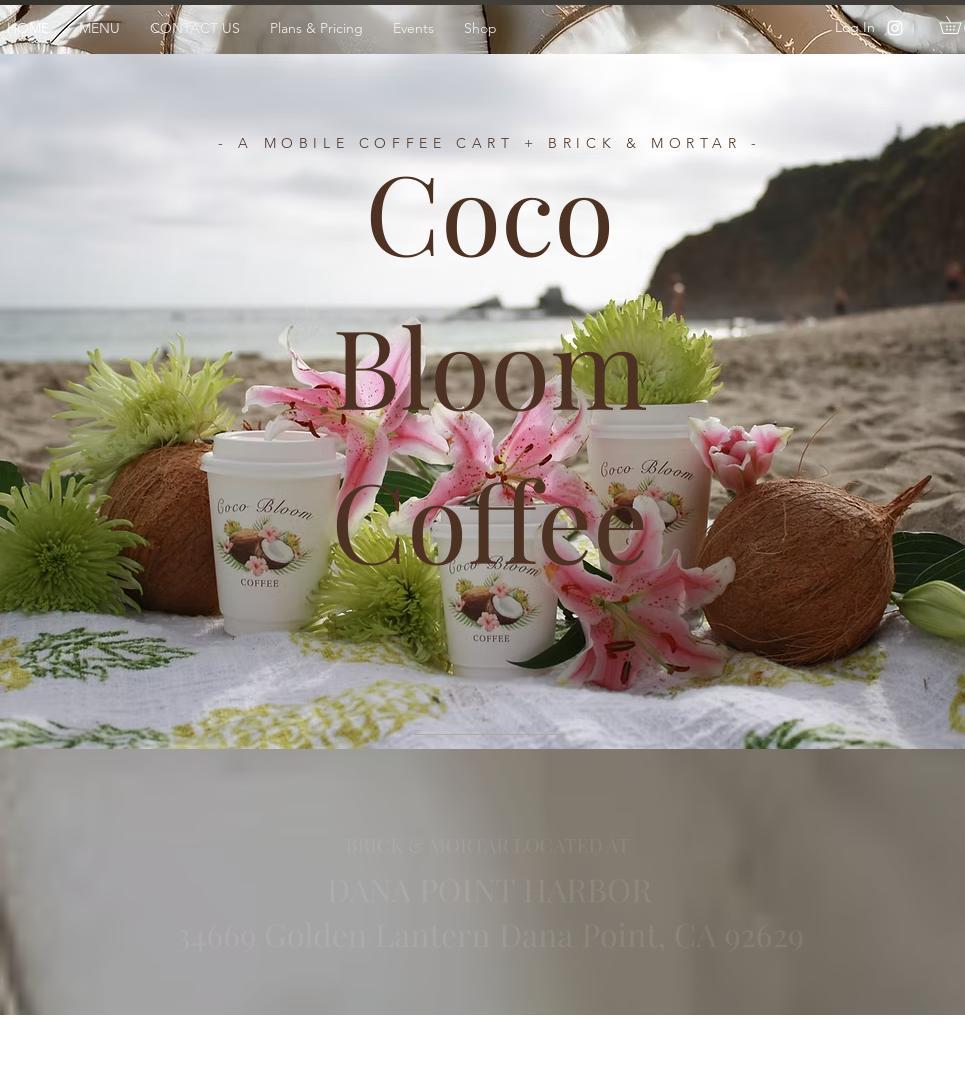 Coco Bloom Coffee Menu