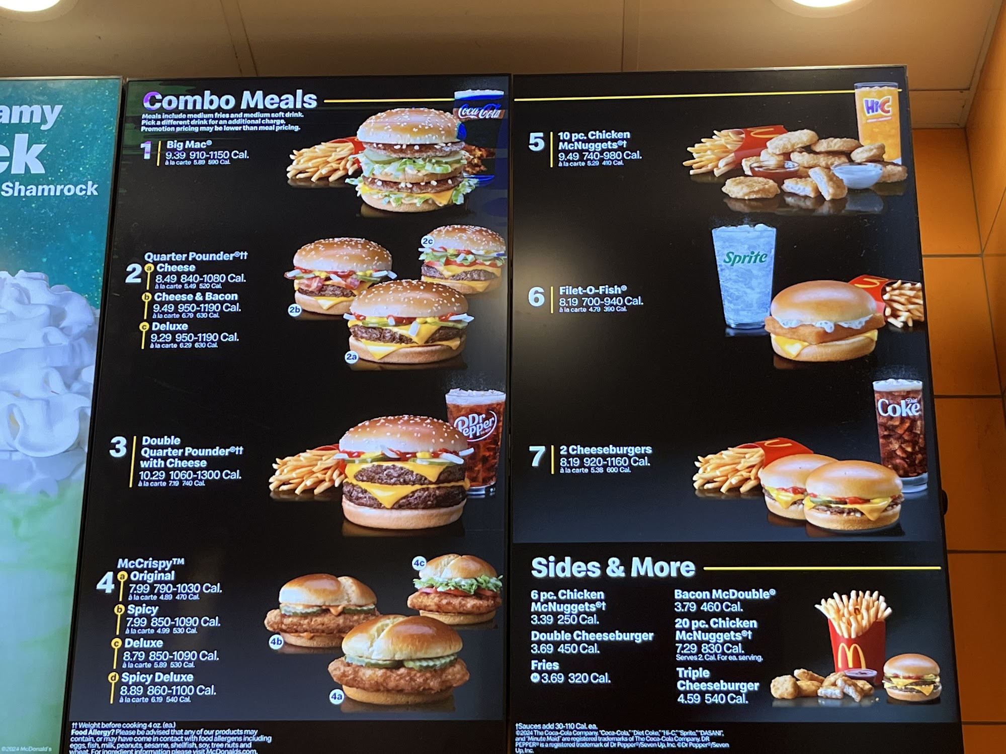 McDonald's Menu
