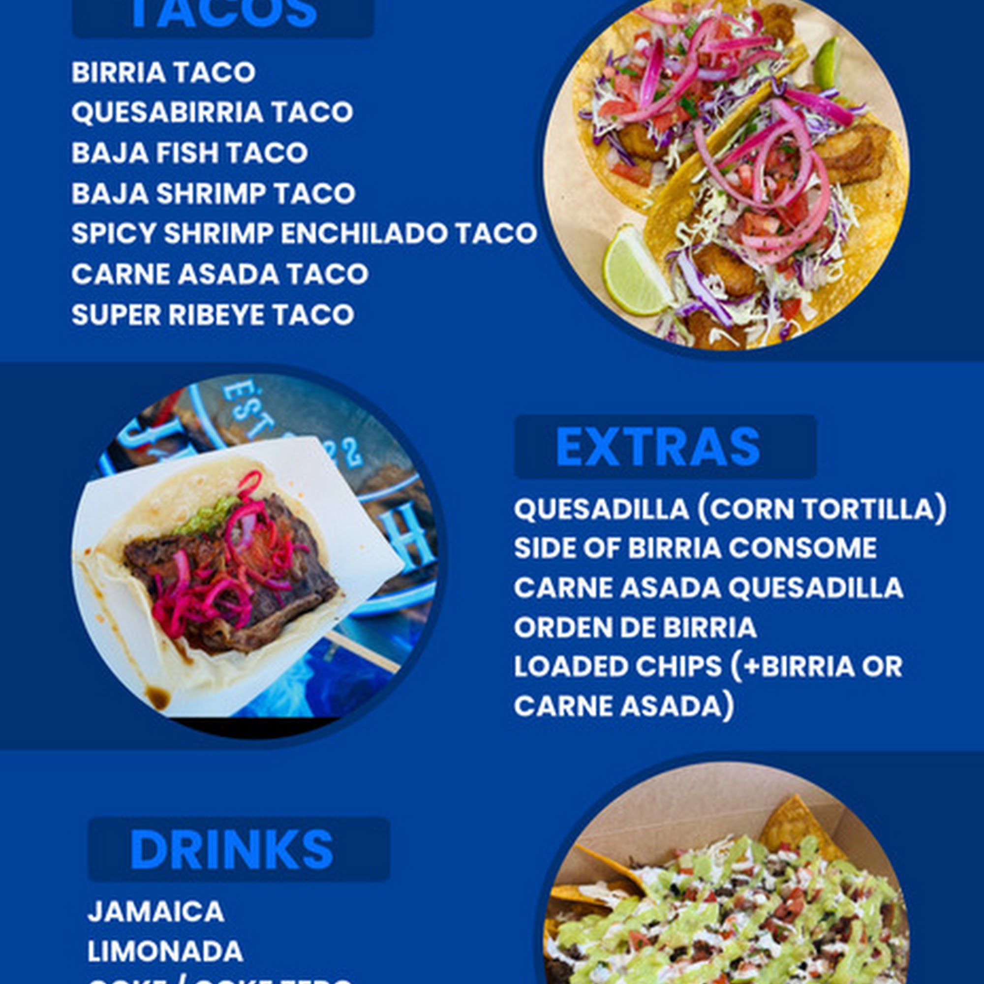 Antonio's Baja Catch 22 Menu