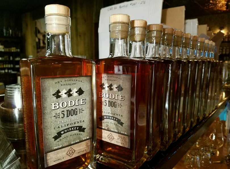 Dry Diggings Distillery Menu