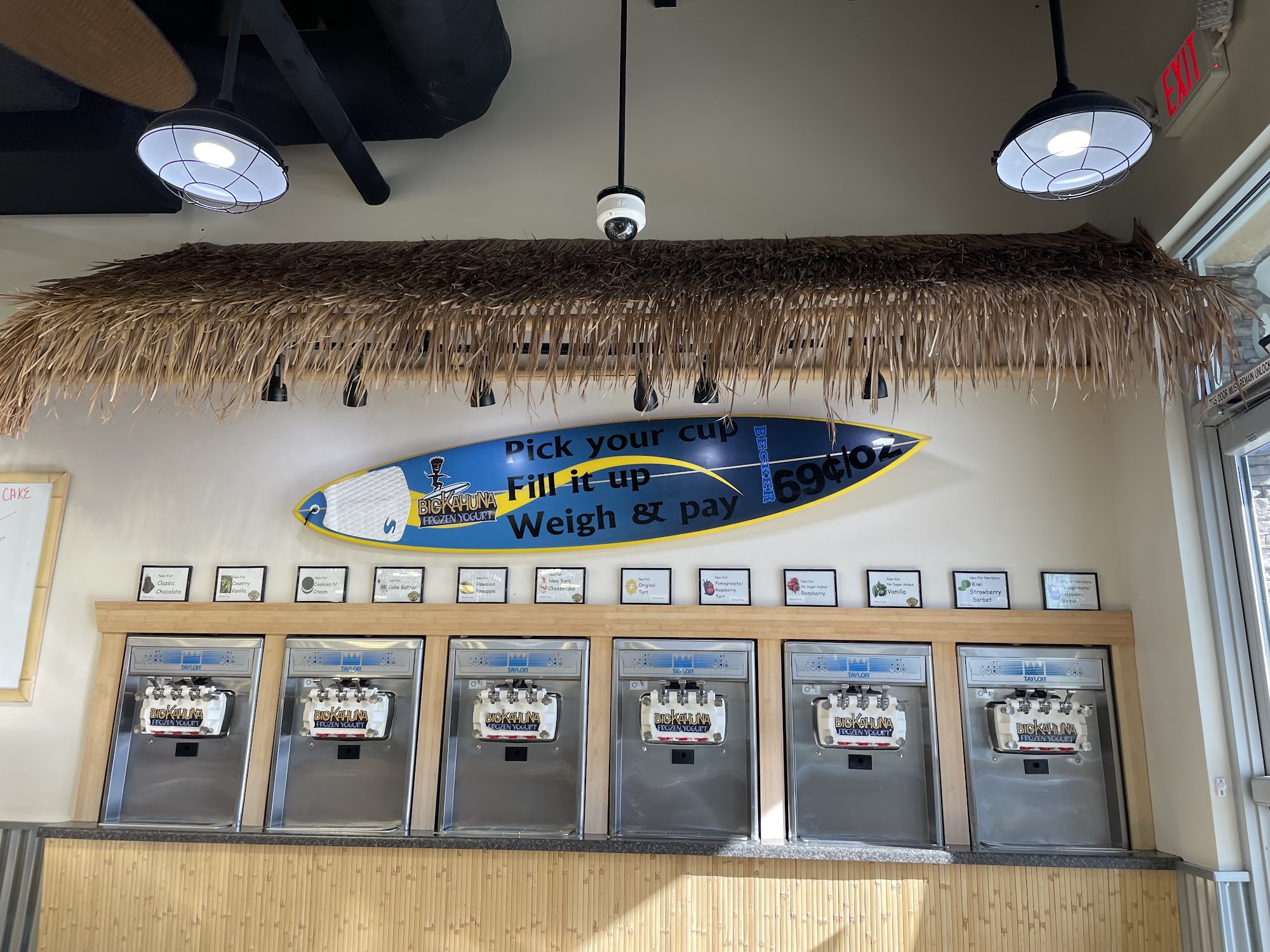 Big Kahuna Frozen Yogurt & Juicery Menu