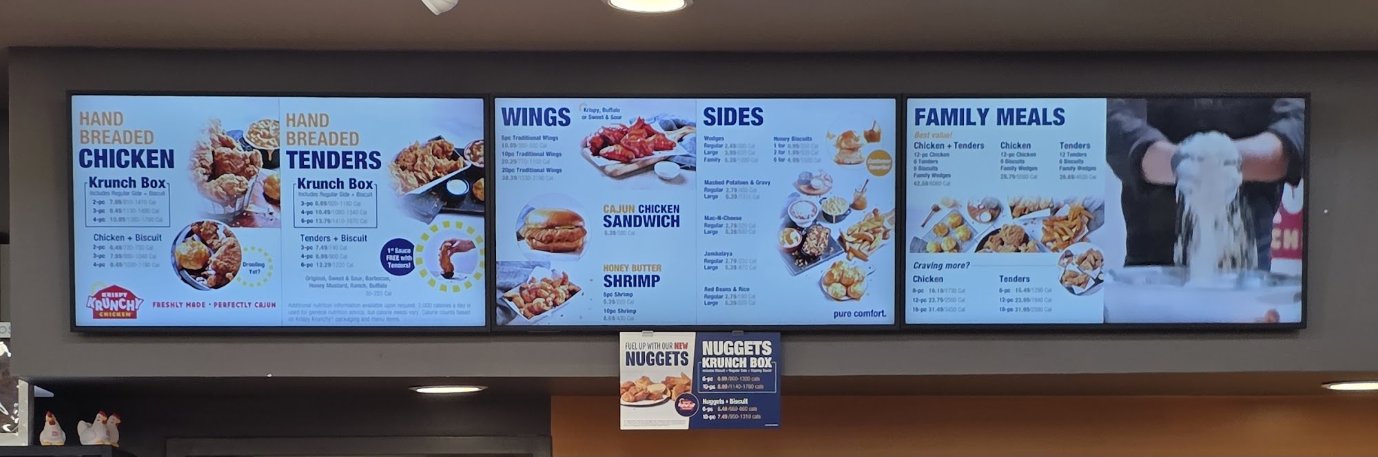 Krispy Krunchy Chicken Menu