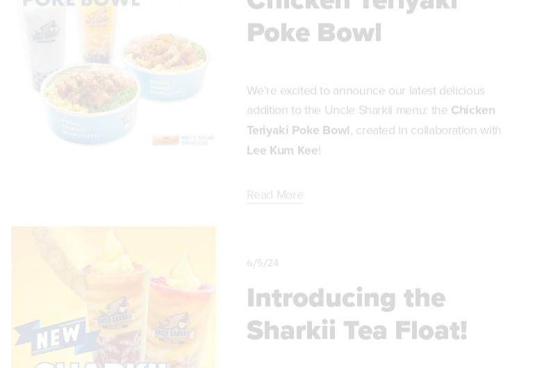 Uncle Sharkii Poke Bar Menu