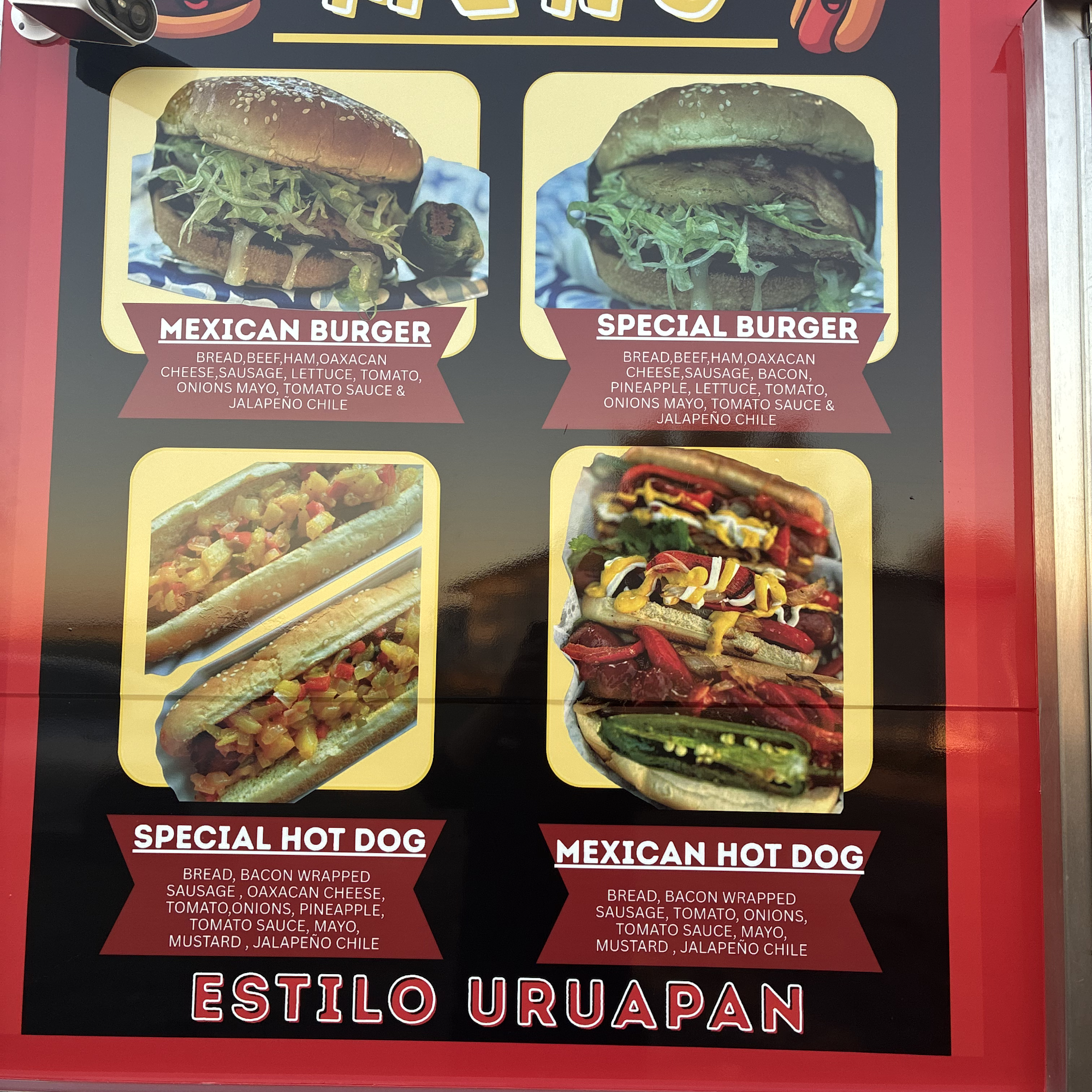 Burger Zone Menu