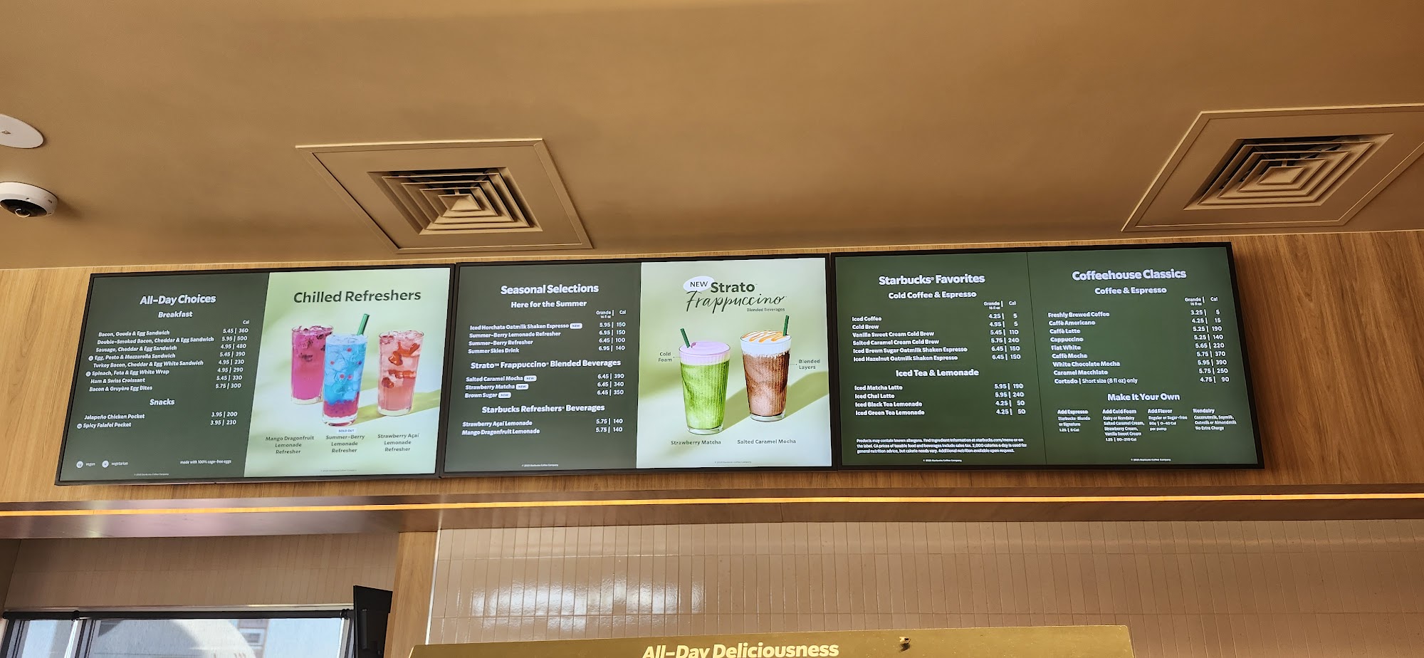 Starbucks Coffee Company Menu