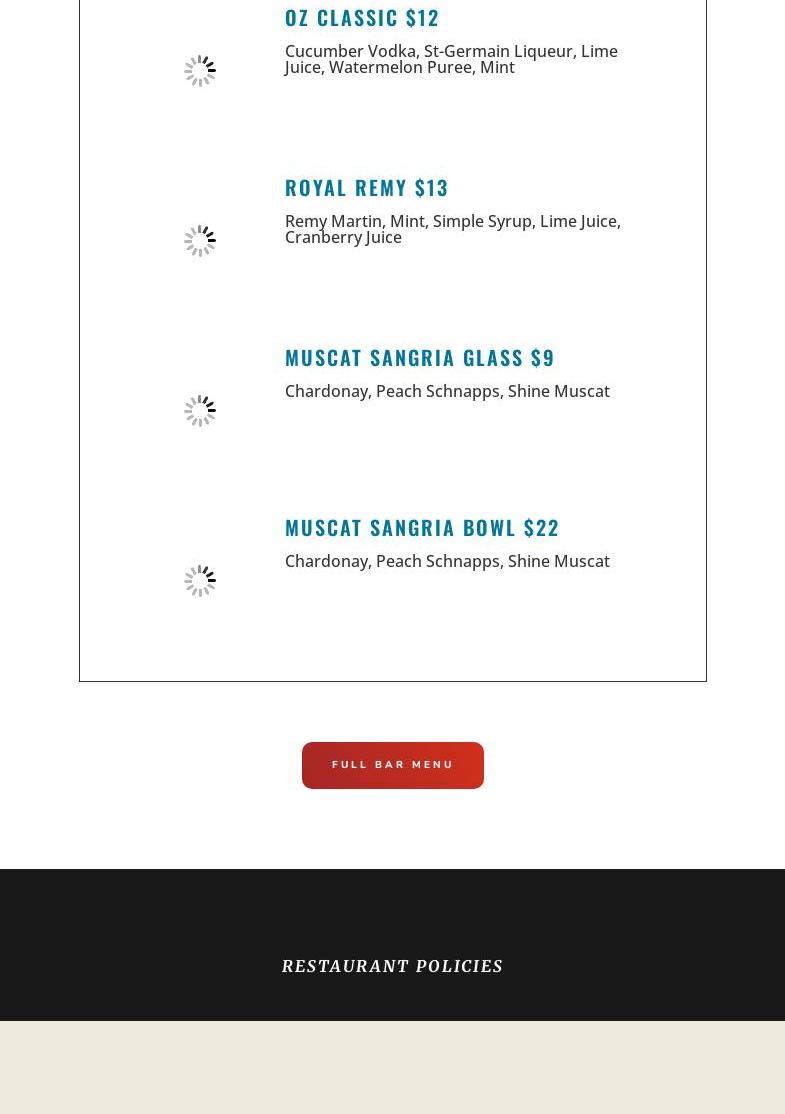 Oz Korean BBQ - Folsom Menu