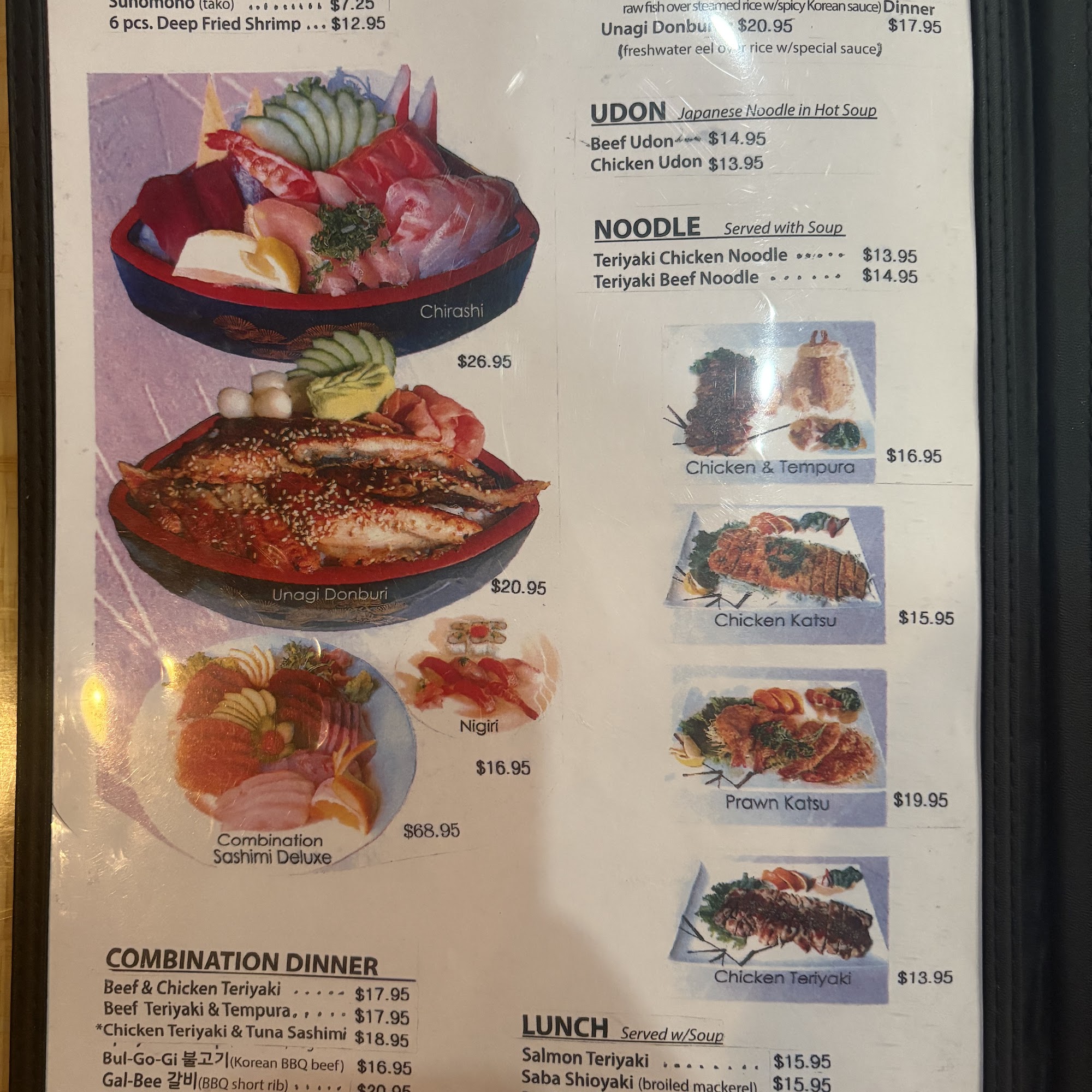 Master Sushi Menu