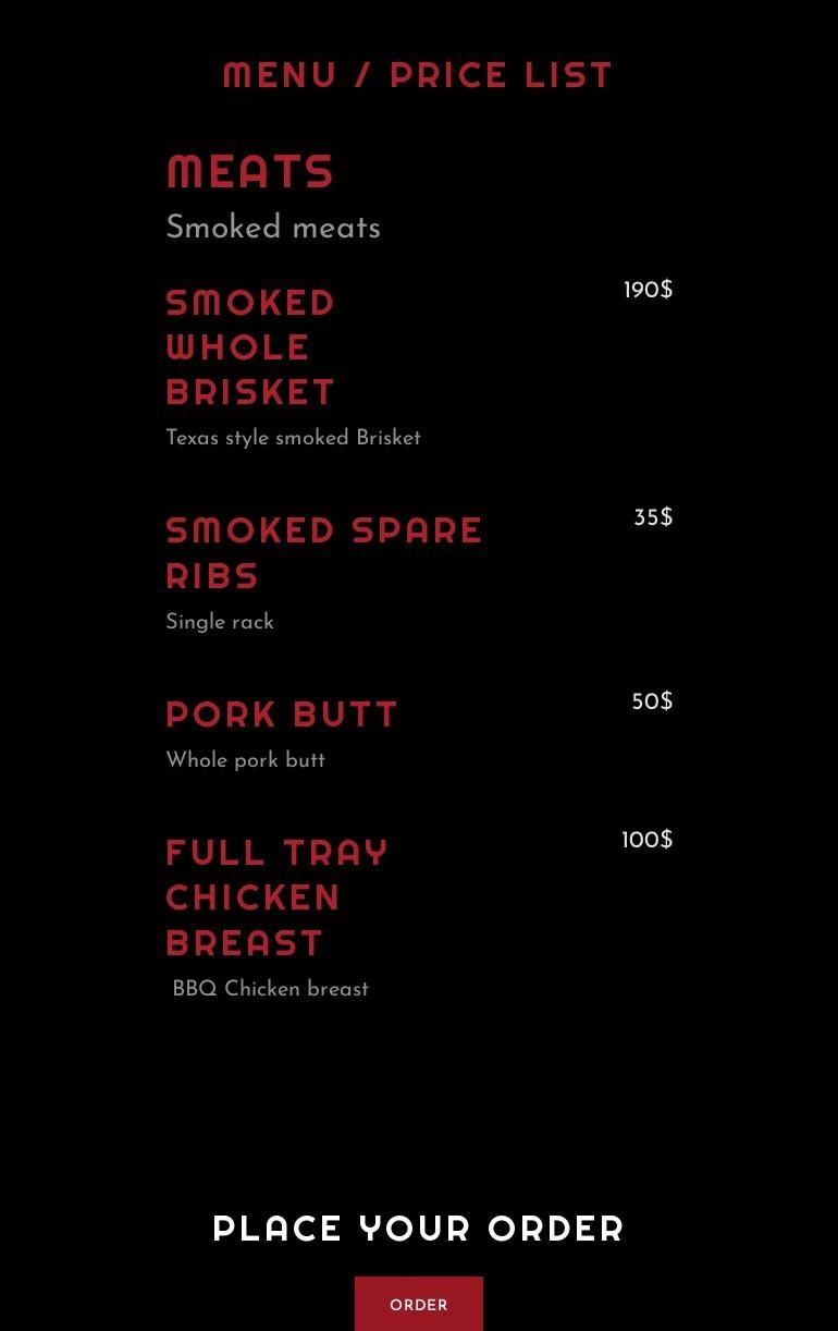 WorthTheWaitBBQ Menu