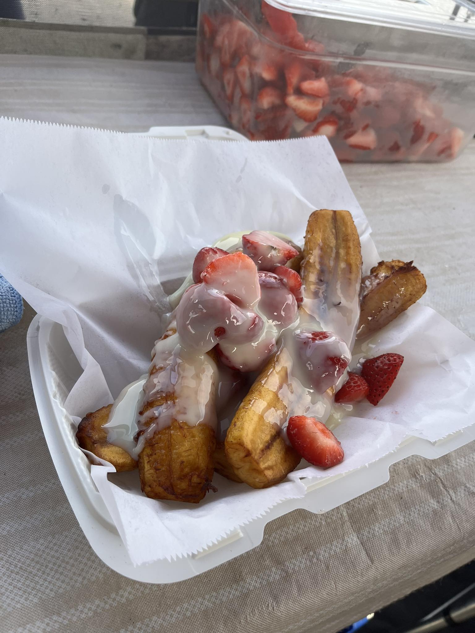 Churros y Plátanos fritos