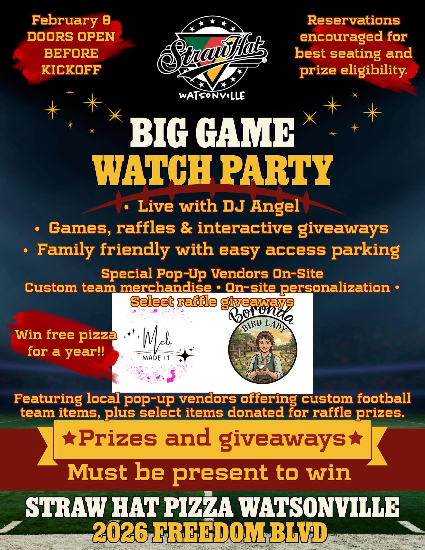 Straw Hat Pizza Freedom