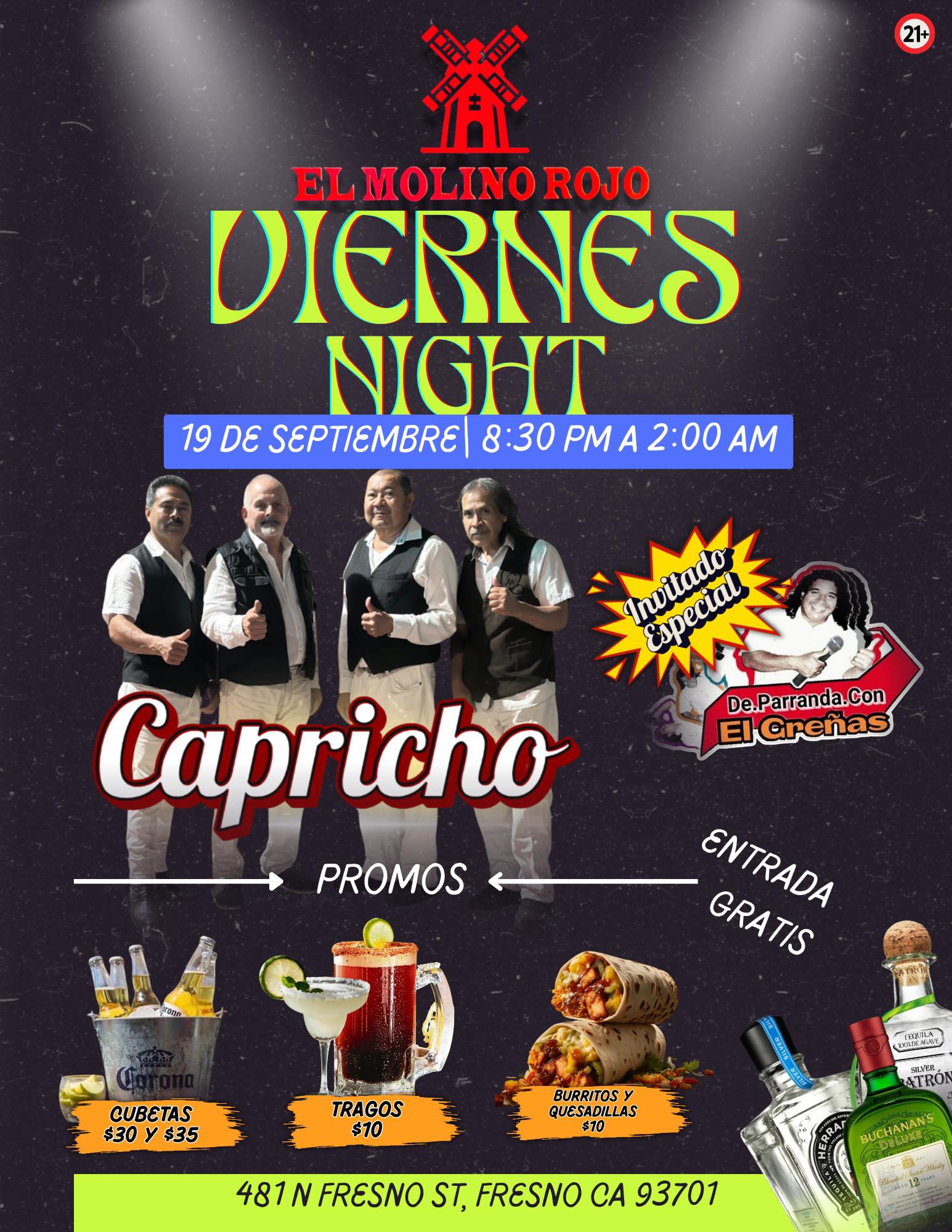 El Molino Rojo Menu