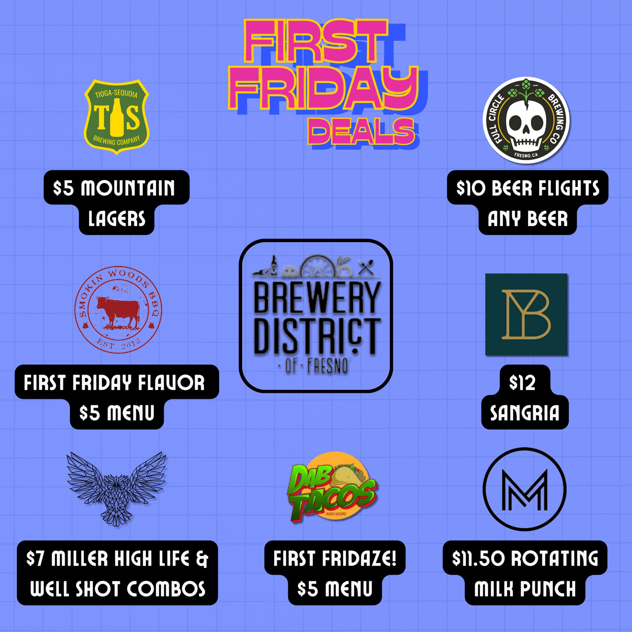 The 411 Rec Room Menu