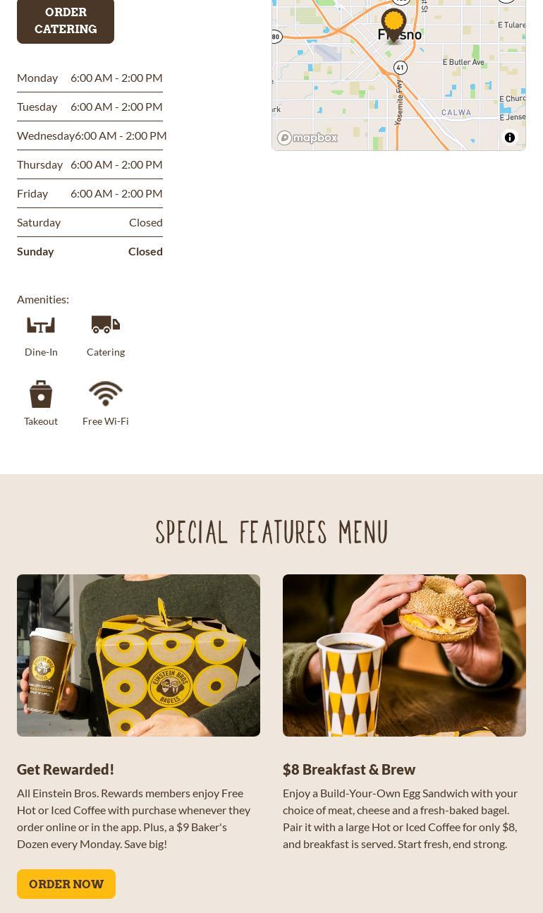 Einstein Bros. Bagels Menu