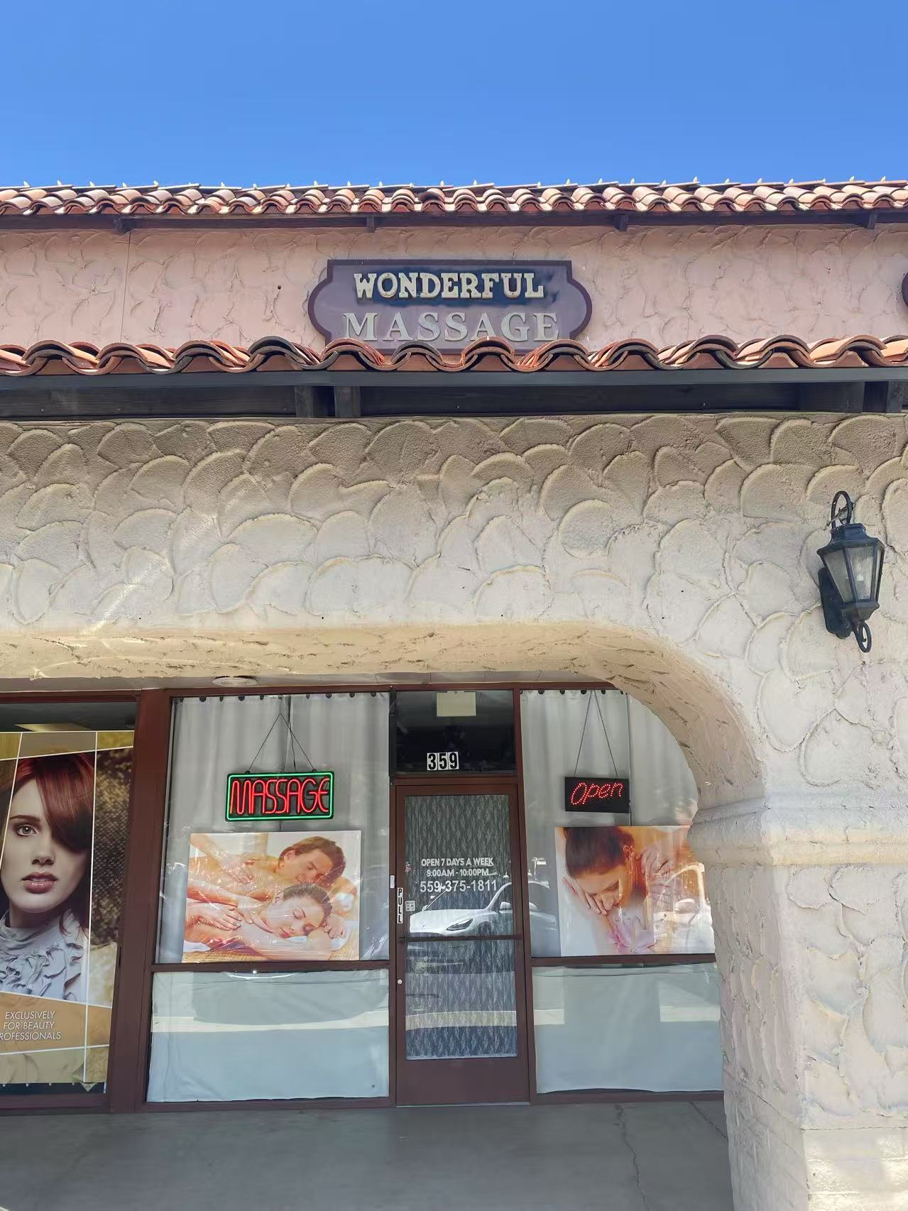 Wonderful Massage 359 E Shaw Ave, Fresno California 93710