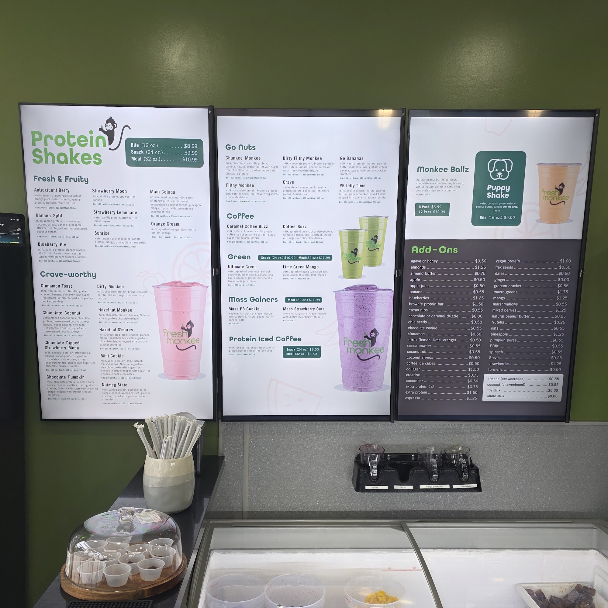 Fresh Monkee Menu