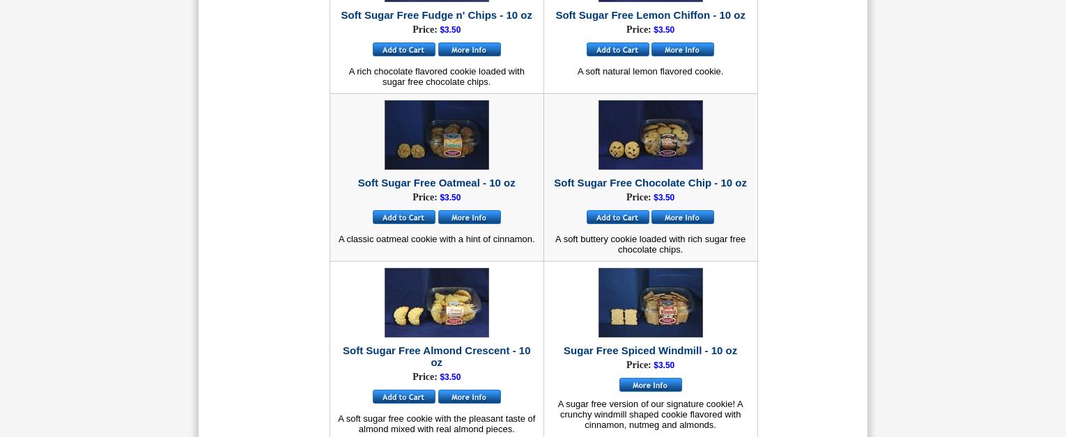 Spaans Cookie Co Menu