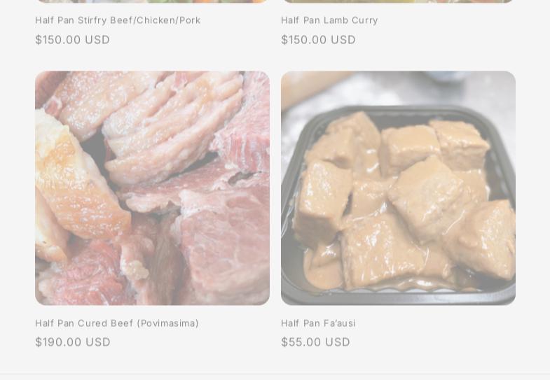 OCI Polynesian Store Menu