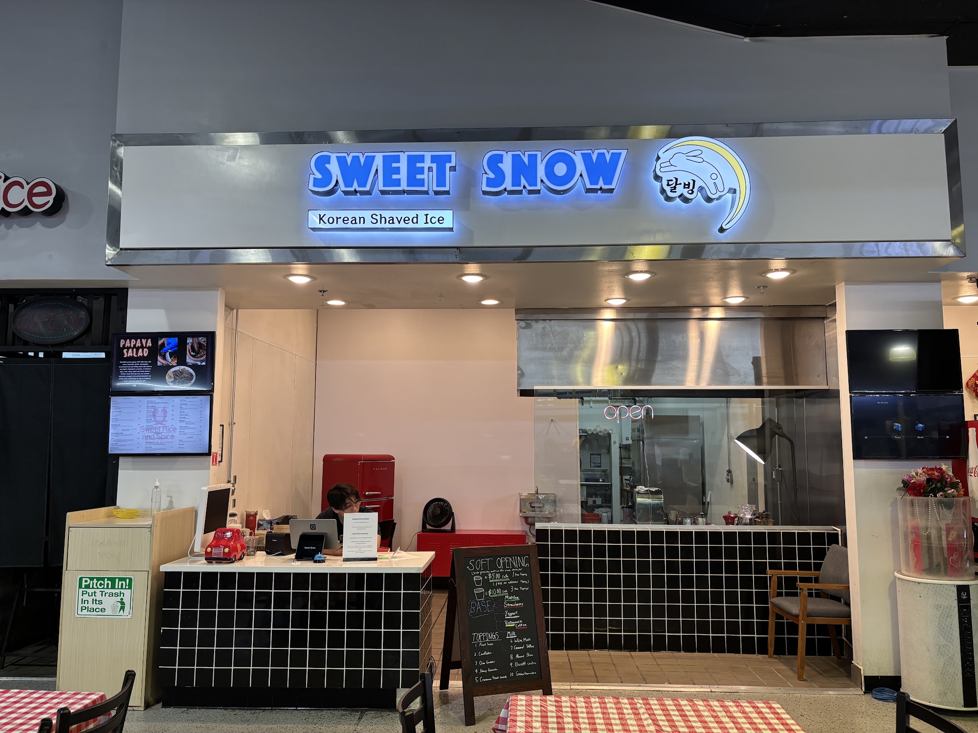 Sweet Snow Menu