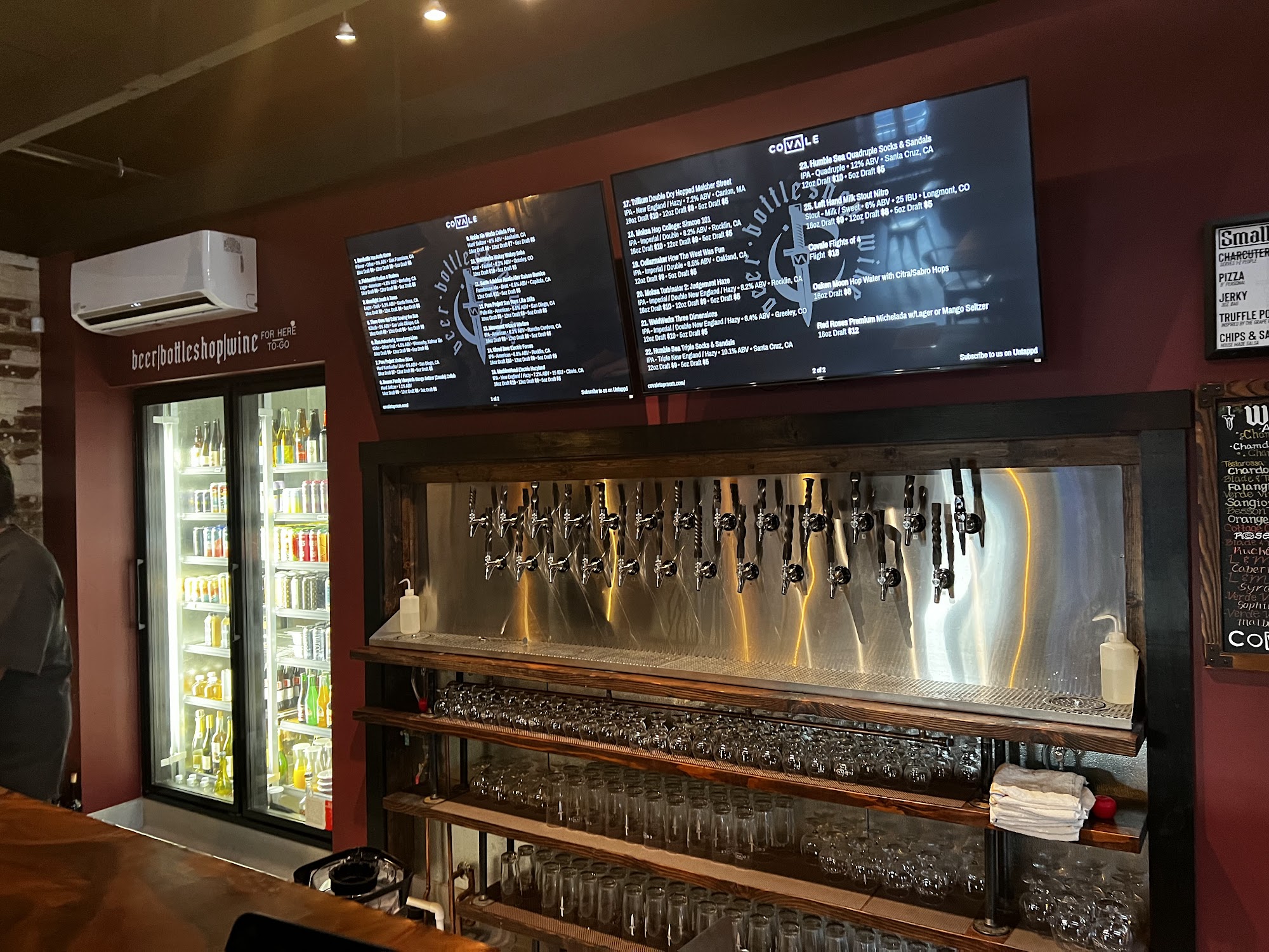 COVALE Rooftop Beer & Wine Bar Menu