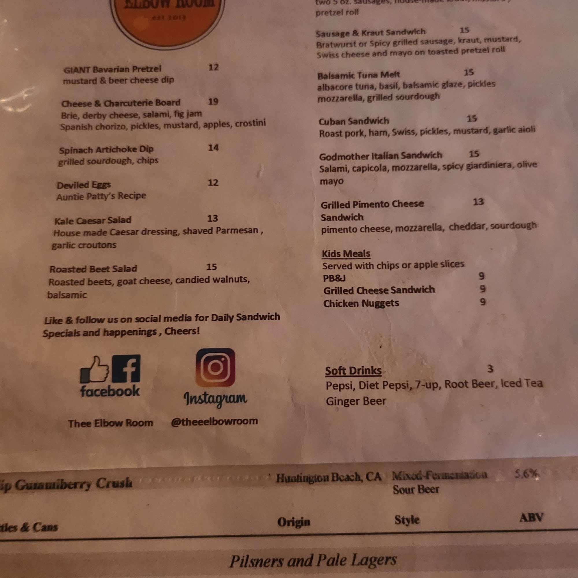 Thee Elbow Room Glendale