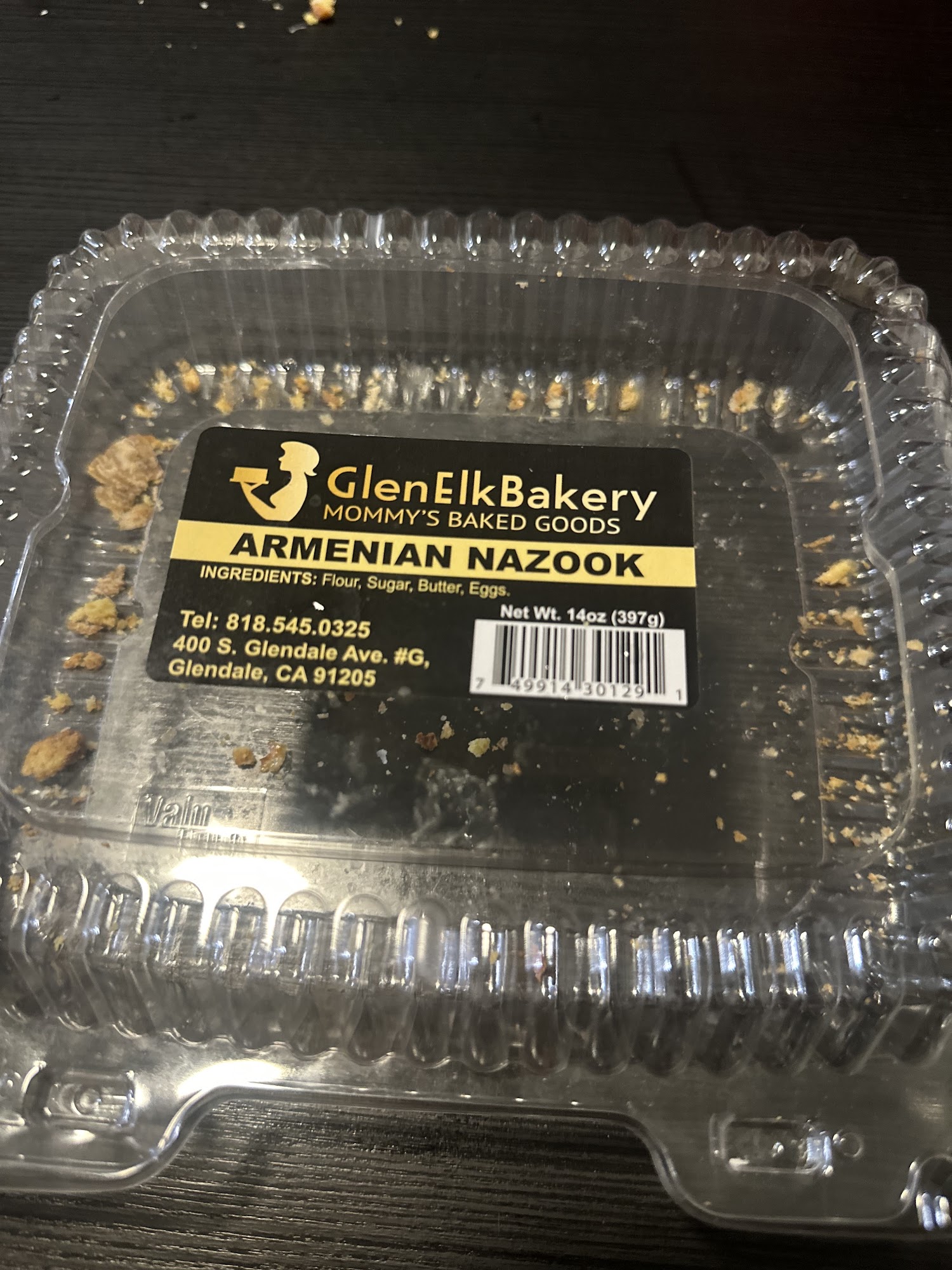 Glen Elk Bakery Menu