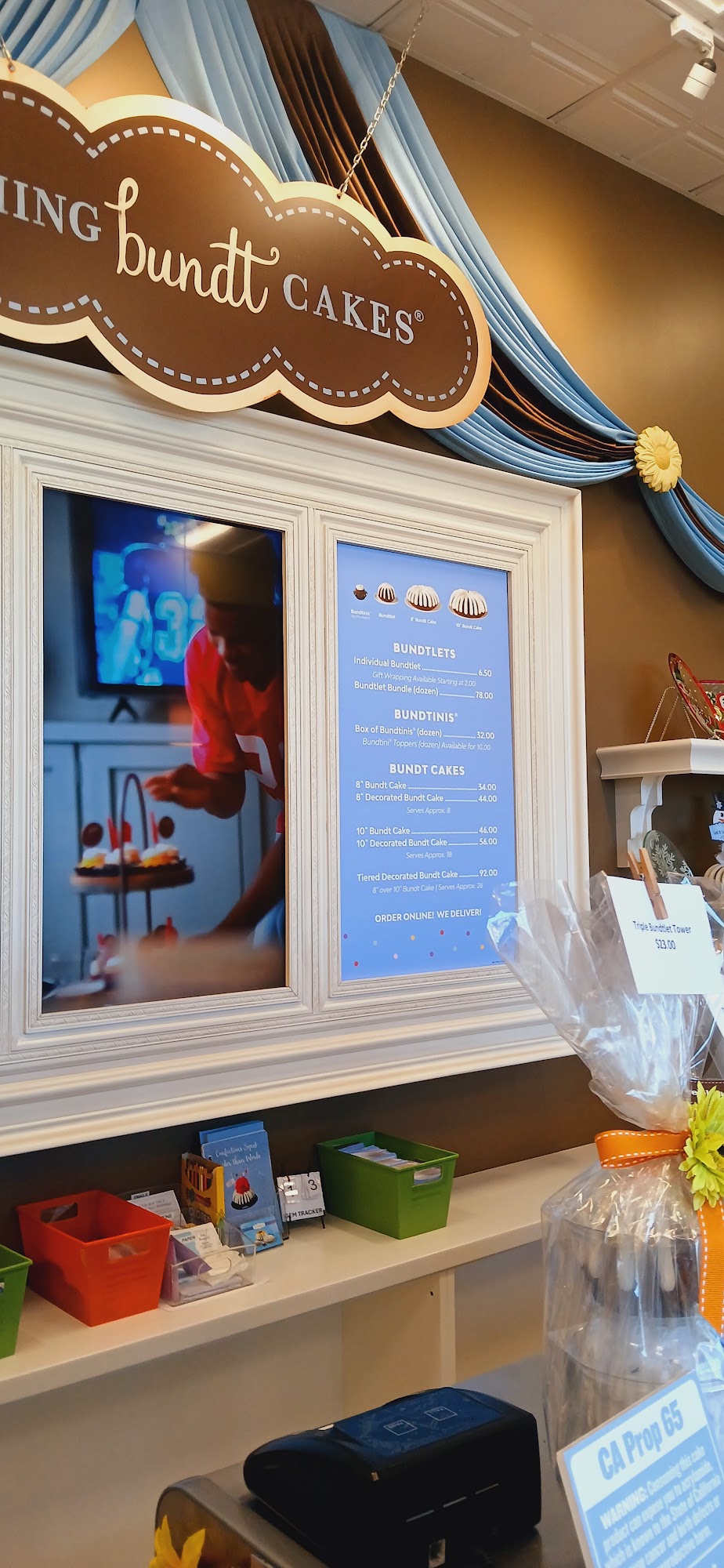 Nothing Bundt Cakes Menu