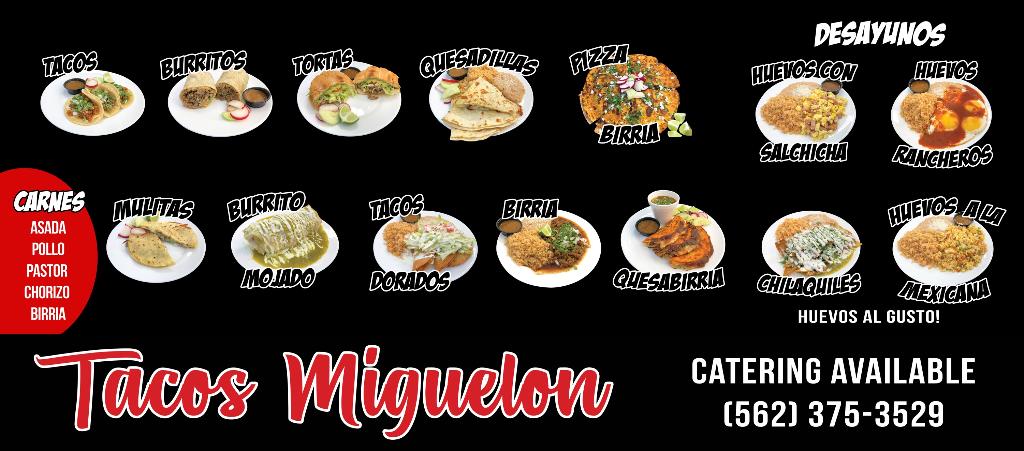 Tacos Miguelon Menu