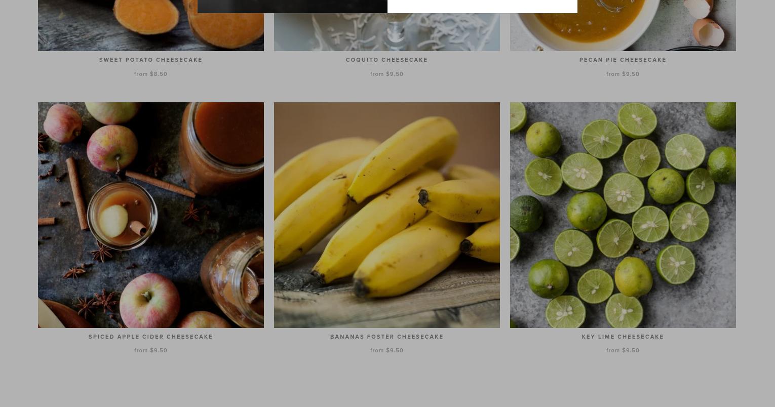 Reuschelle's Cheesecakes Menu