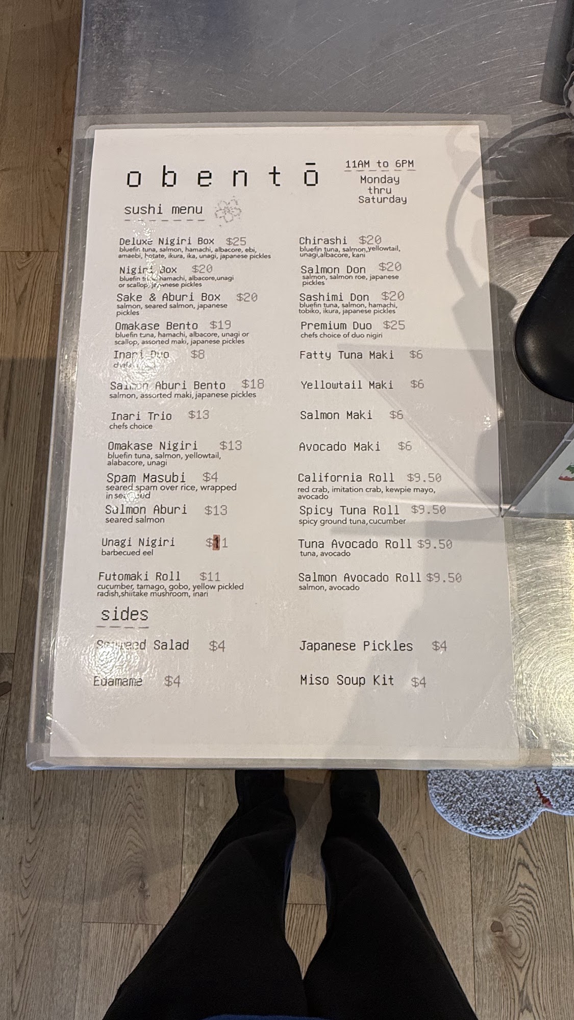obento Menu