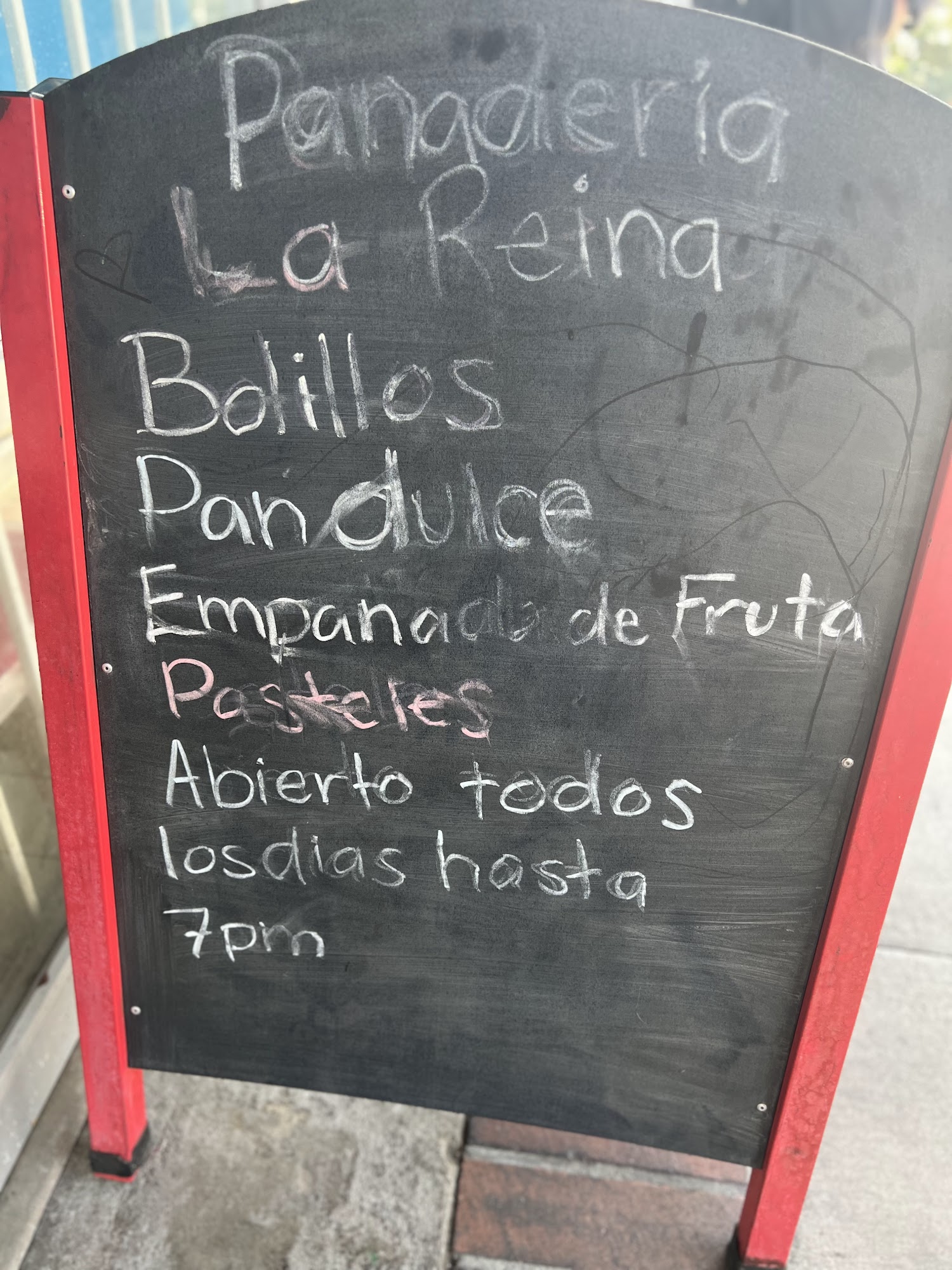 Panaderia La Reina Menu