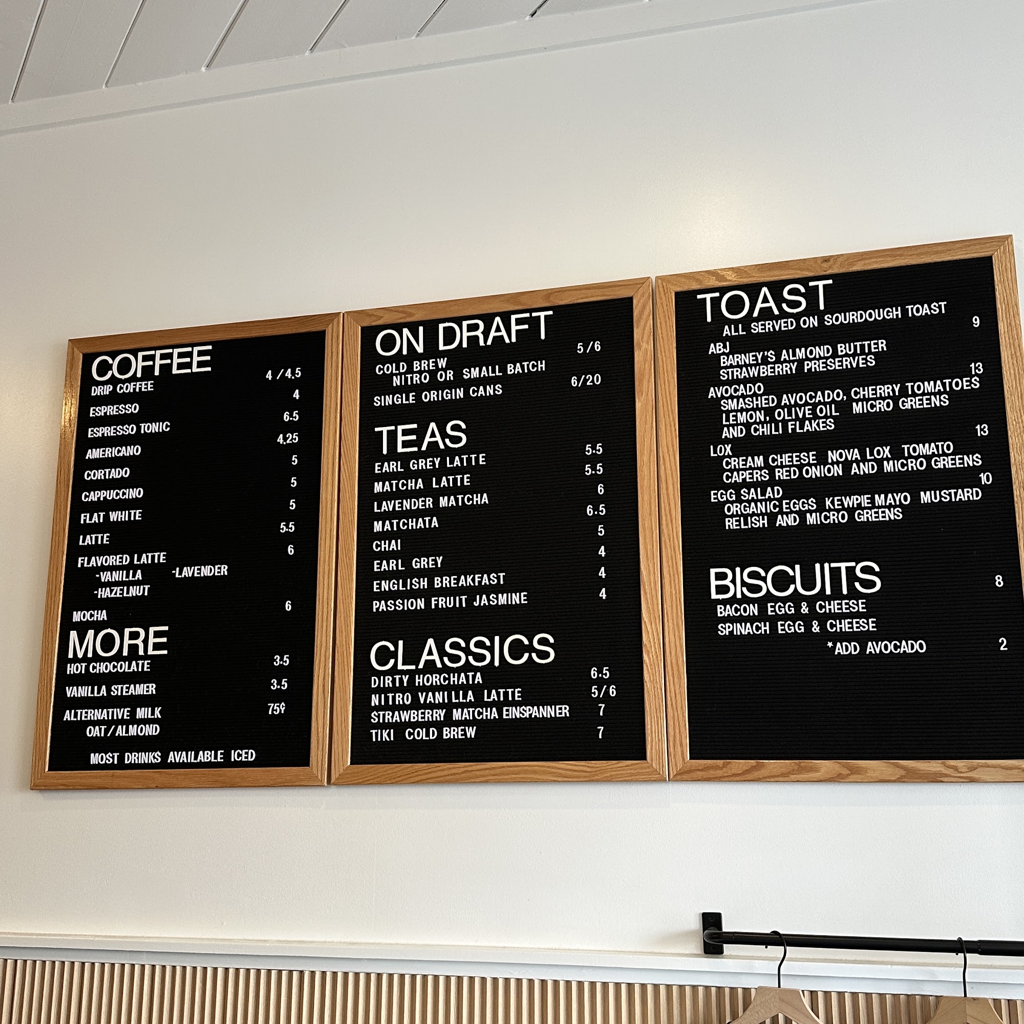 Offset Coffee Roasters Menu