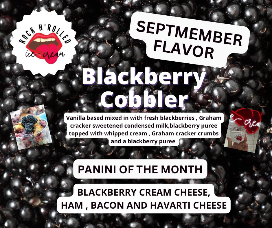 Rock N' Rolled Ice-Cream Menu