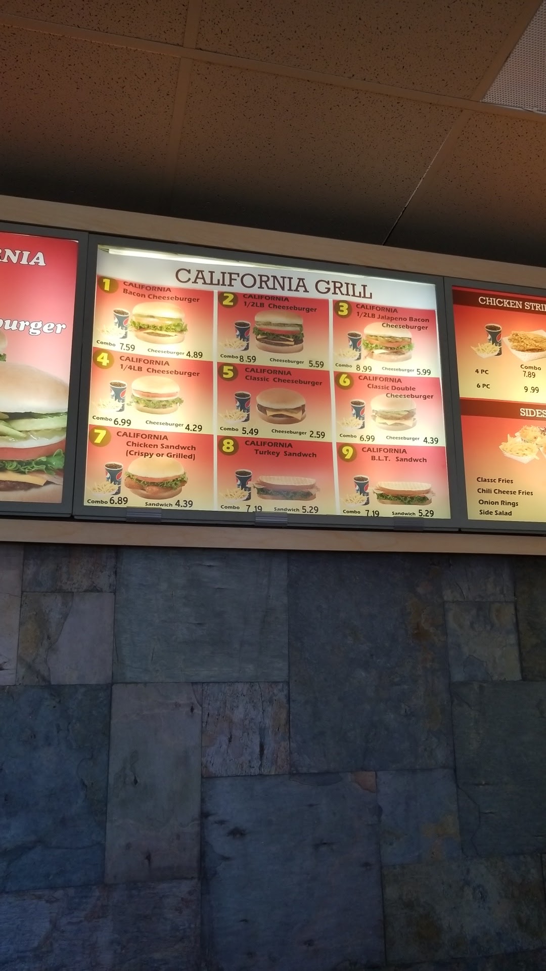 California Grill N' Chill Menu