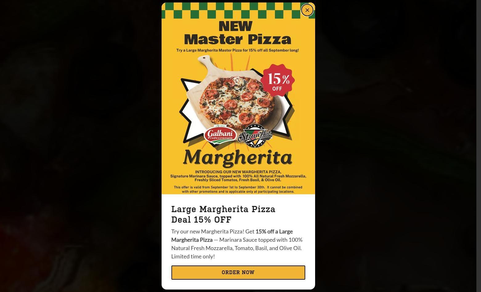 Straw Hat Pizza Menu